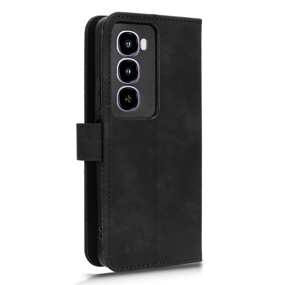 For itel City 100 4G Leather Case Skin Feel Anti Drop Wallet Flip Phone Cover