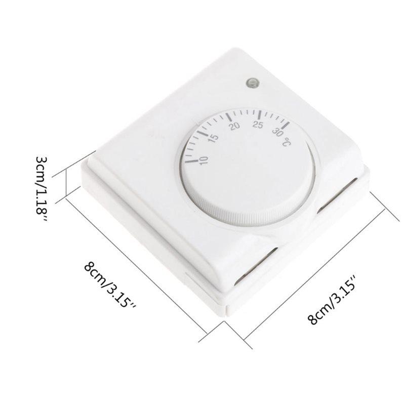 Mechanischer Thermostat 220V AC Raum-Fußbodentemperaturregler Zentralheizungssystem Komponente