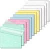 Transparent Sticky Notes12Pack, Frosted Glitter Colored 3x3 Inch, High Transparency Glass-Like Adhesive,Notes for Women Office600 Sheets