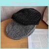 Color Solid Spots Artistic Vintage Women Cap Rhinestone Breathable Autumn Fabric