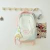 Embroidered Stylish Letter Backpack With Spliced Design For Campus And Travel