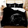 Dog Duvet Cover Set French Bulldogs Bedding Set For Kids Teen Twin Size Black Music Puppy Pet Doggy Animal Quilt Cover