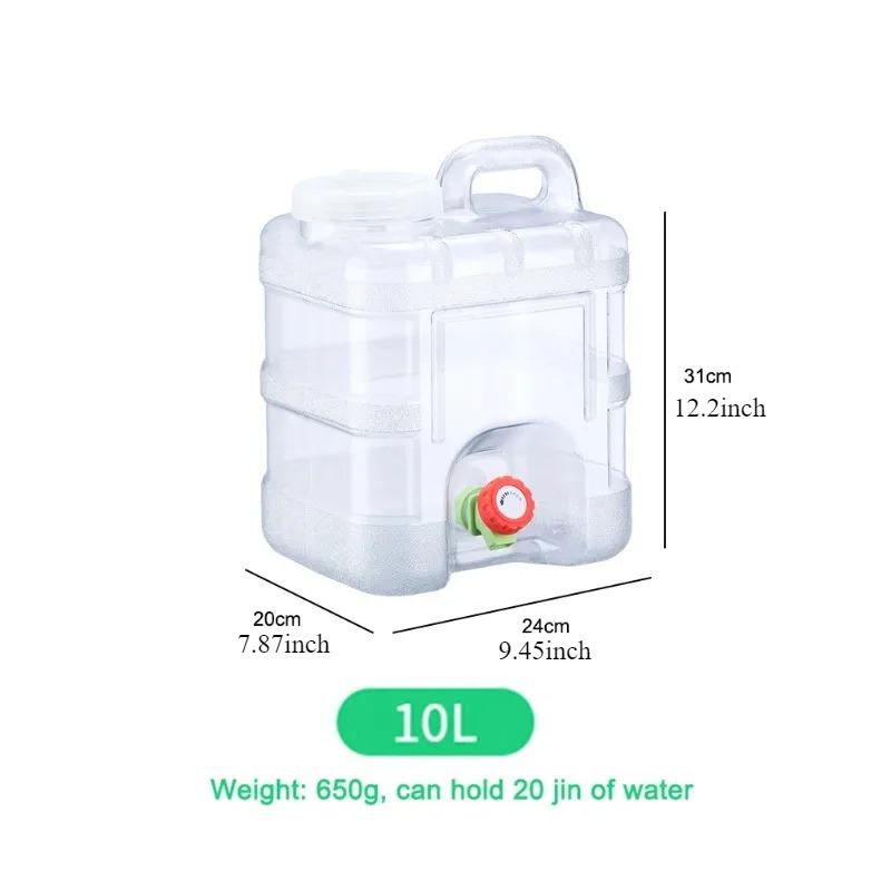 

10 л Ведро для воды для улицы Ведро для кемпинга Хранение воды с краном Без протечек Большая вместимость для кемпинга, готовки, походов