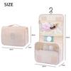 Travel Hanging Hook Wash Bag Large Capacity Foldable Cosmetic Bag Multifunctional Storage Portable Handbag