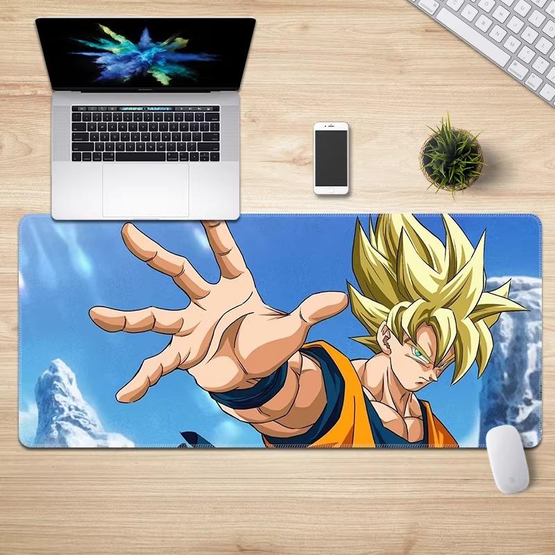 New High Definition Animation Mouse Pad Dragon Ball Sustainzed Edge Lock E-sports Keyboard Pad Desk Pad Extra Long Wrist Guard Anti-skid Keyboard Pad