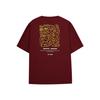 YONEX 253Ts054U Burgundy Unisex Line Art Graphic Short Sleeve T-Shirt