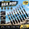 Portable Fiberglass Sea Rod Hard Action Telescopic