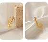 European & American Luxury Women's Ring with Zircon, Pearl, and Gold-Plated Copper Design.