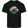 Welsh Flag St Davids Day Ripped Gym Wales Unisexs Light Cotton TShirt