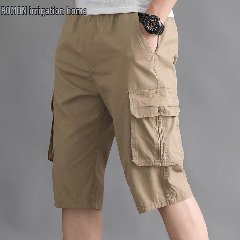 ROMON Men s Loose Fit Summer Workwear Beach Shorts XL