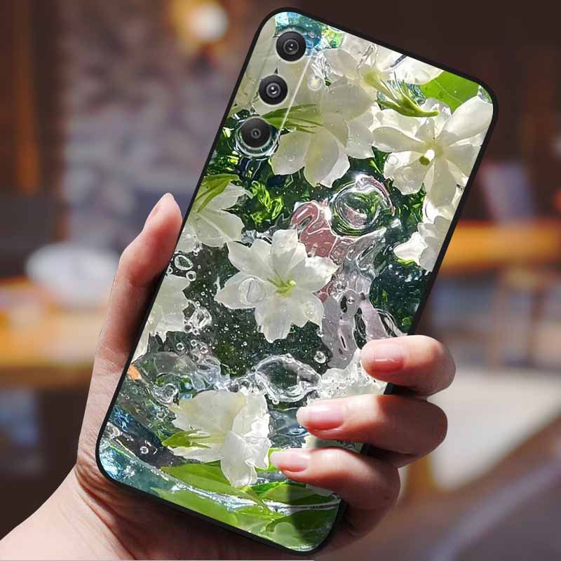 

Для Samsung Galaxy S25 S23 S21 S24 S20 FE Цветочный чехол для телефона Samsung S 23 21 24 20 22 25 Ultra Plus Мягкий силиконовый ТПУ чехол-оболочка -Samsung S25ultra