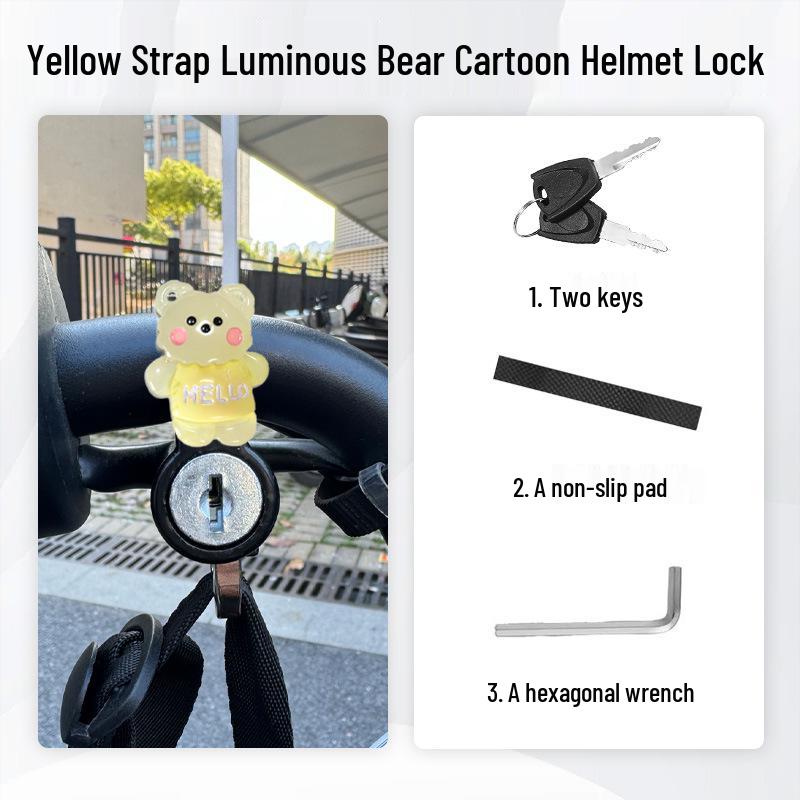 Anti-Theft Electric Bike Helmet Lock - Pry-Proof Fixed Hook for Bicycles