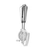 Stainless Steel Handheld Manual Egg Beater With Splash Guard For Home Baking And Cooking