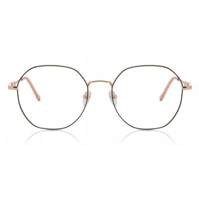 Full Rim Oval Black Gold Athabasca L122a Fashion Unisex Eyeglasses