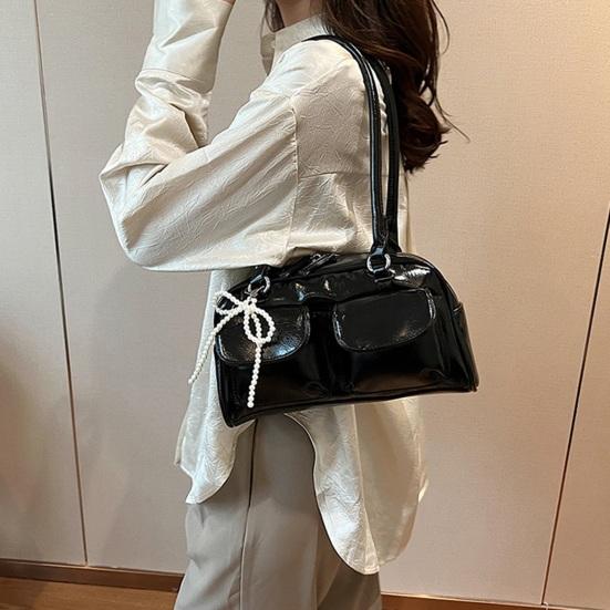 Women Hobo Bag Shoulder Bag with Top Handle Faux Leather Retro Handbag Shoulder Purse for Daily Use Commuting Travel Date