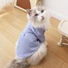Pet Cat Clothes Summer Breathable Korean Style Striped Shirt Two Months German Curly Cat out Anti-Dirty Two Feet Apparel