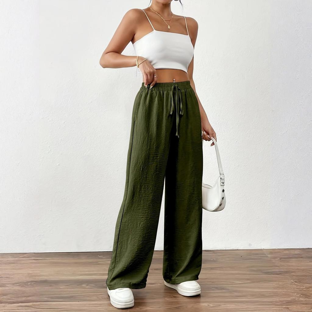 Women's Fashion Loose Casual Wide Leg Pants Casual Pants