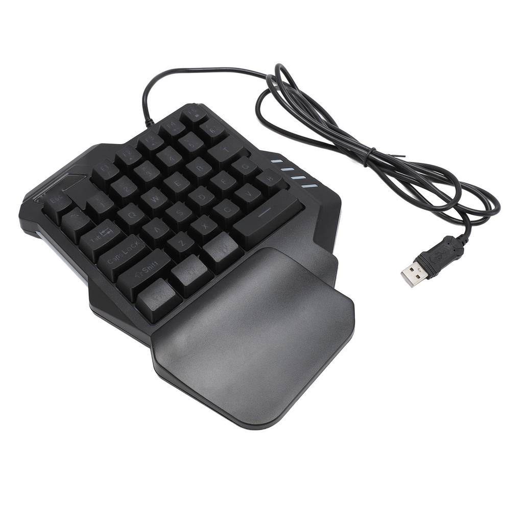 One Handed Gaming Keyboard 35 Keys Portable Gaming Keypad Backlight Gaming Keypad Ergonomic Gaming Controller for