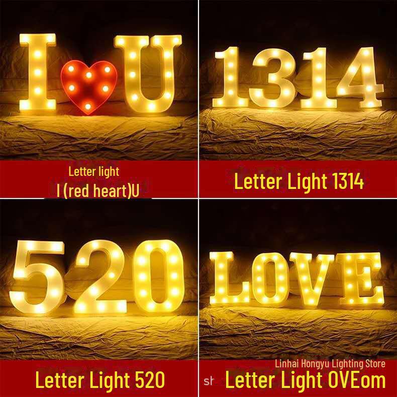 

Светодиодные буквы - 26 букв для дней рождений, вечеринок и предложений Numbers 0 to 9 single price