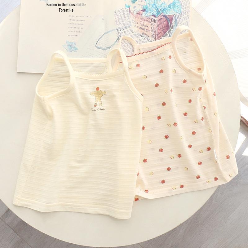 Girls Japanese Style Summer Sleeveless Cotton Camisole 110 cm