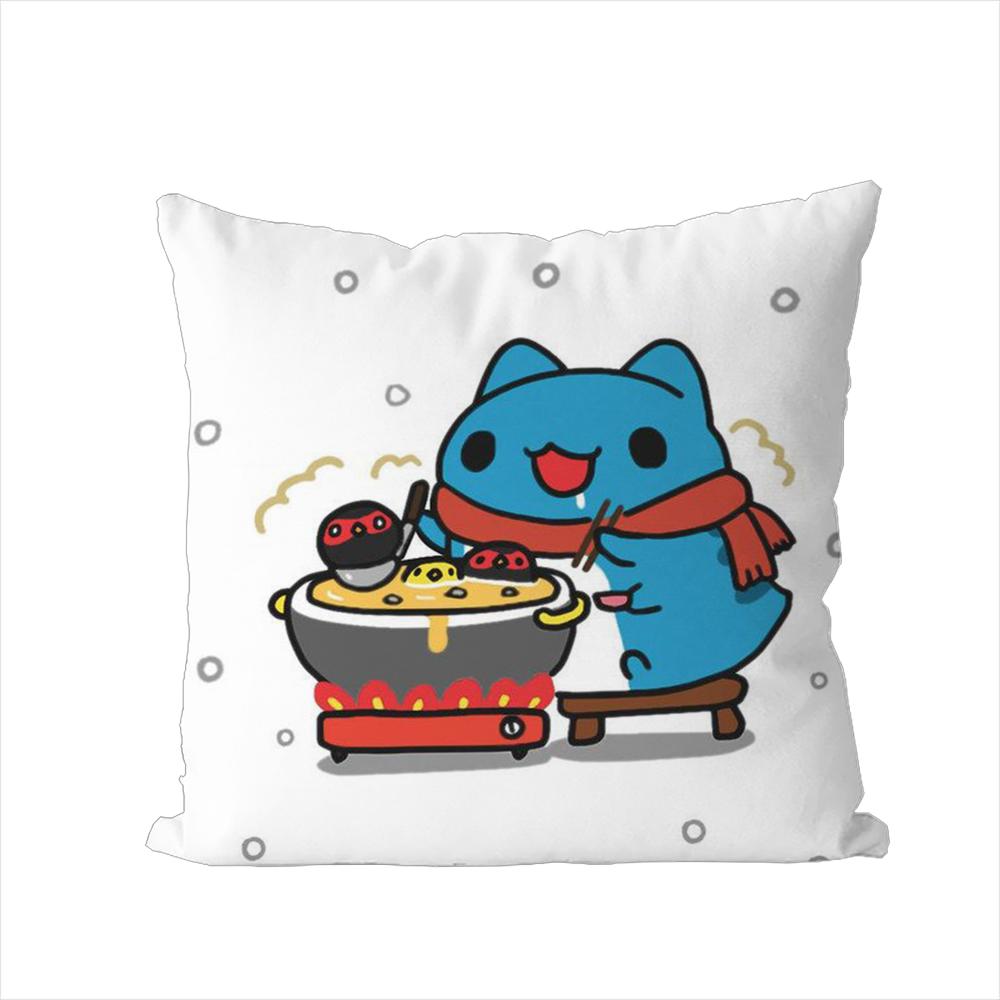 

BBugcat Capoo Pillow Case For Car Sofa Decorative Home Doublesided Print Plush Square Throw Pillow Cushion Cover 30x30cm