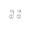 Versatile S925 Silver Pearl Stud Earrings: High-End, Two-Way Wearable, Stylish Women’s Accessory