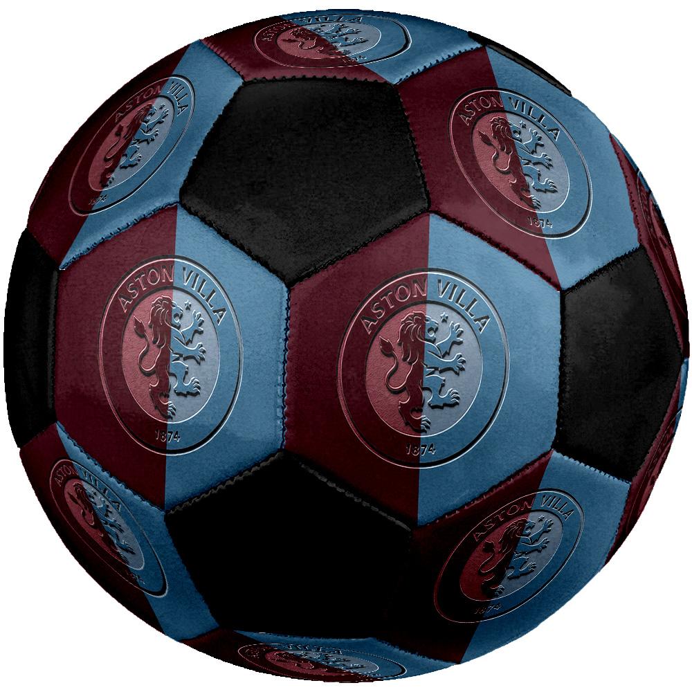 Aston Villa F.C Soccer Ball Colorful All Ages Machine Stitched PVC Competition Ready Durable High-Bounce.SIZE5