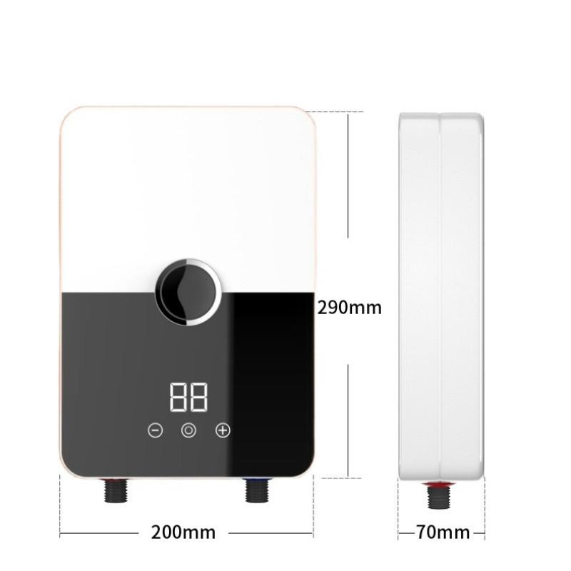 Digital Display Instant Electric Water Heater Small Household Bathroom Hot Water Shower Set Small Kitchen Water Heater