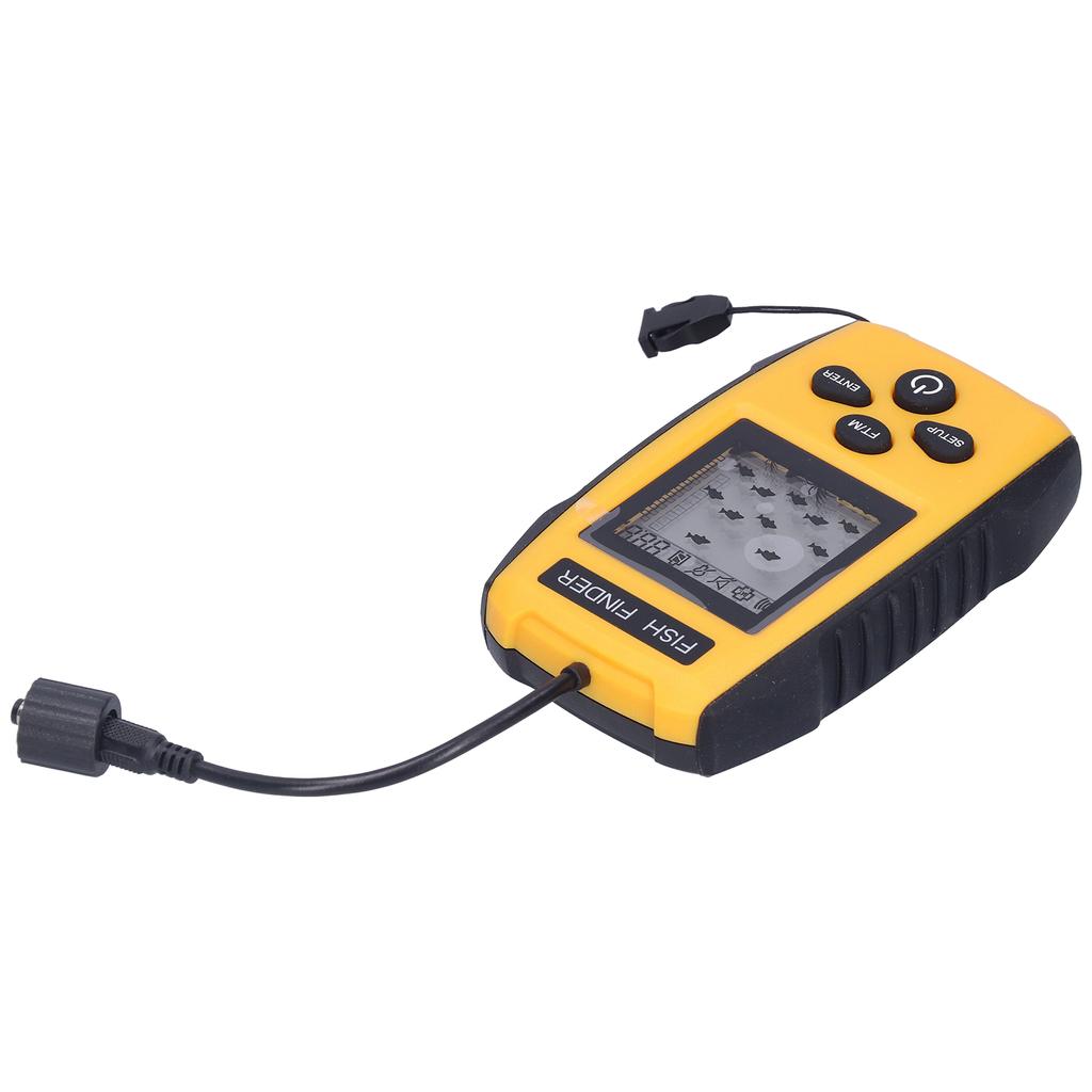 Fish Finder LCD LED Visual Echo Sounder Alarm Fishing Transducer for Outdoor Activity