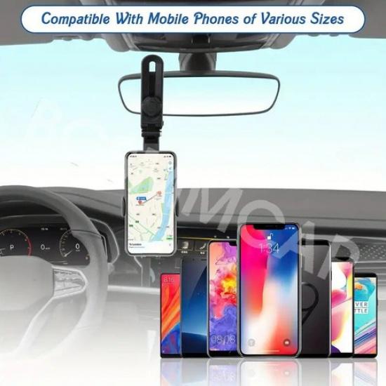360° Rotatable Car Phone Holder Mount Stand Black Bracket For 4.-7in Phones GPS