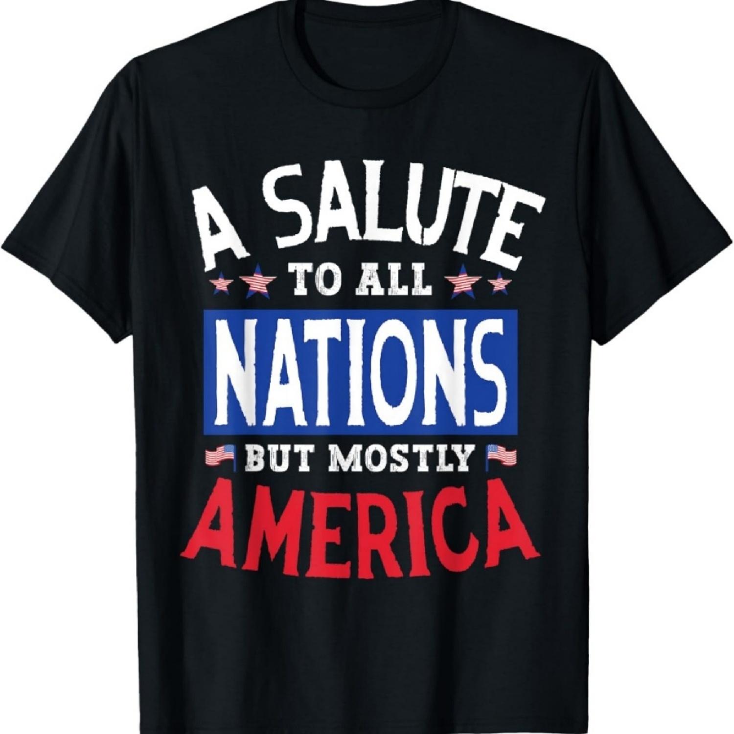 

Тост за все нации, но особенно за Америку, футболка ко Дню независимости XXXXXL чёрный