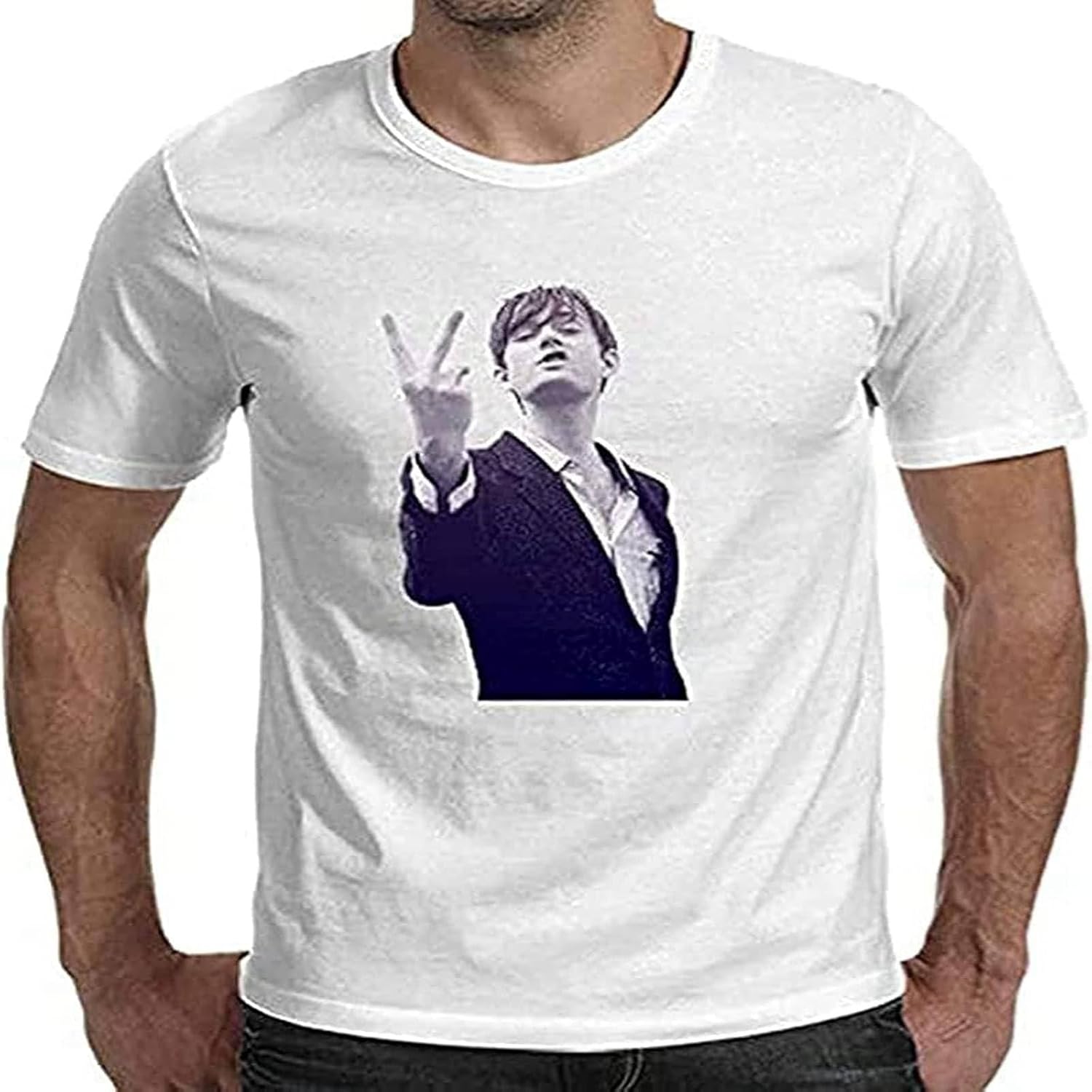 Jarvis Branson Cocker Rock Musician White T Shirt White XXL чёрный