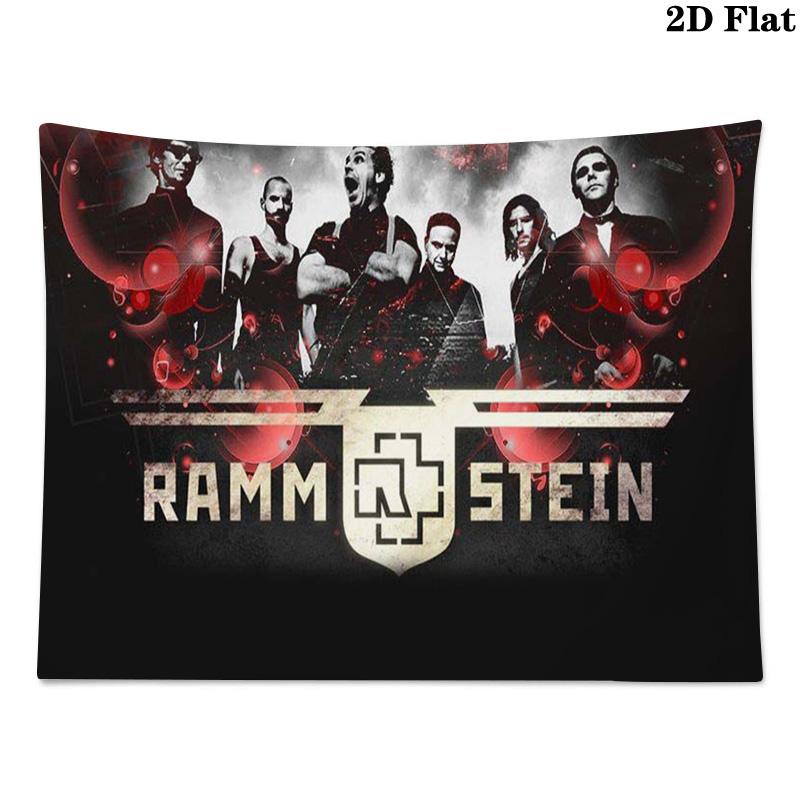 Electronic Metal Band Wall Tapestry Aesthetic Wall Hanging Printed Fabric Blanket Decorative Tapestries for Bedroom Living Room Home Decor