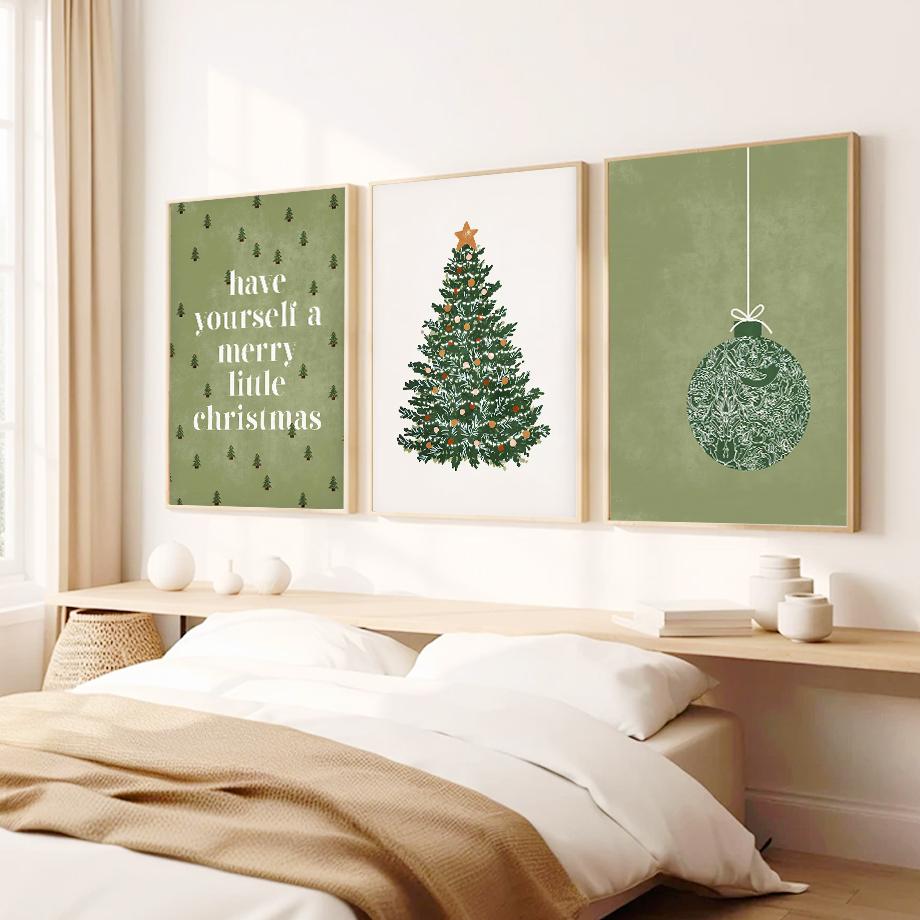 Christmas Gift Happy Nutcracker Decoration Mural Wall Art Prints Decorative Painting Pictures Nordic Posters RedRoom Home Decor