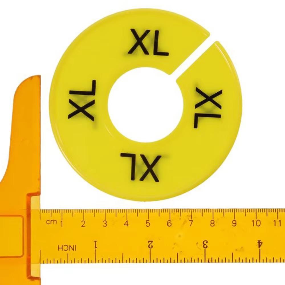 8Pcs Lightweight Closet Hanger Dividers Garment Tags Clothing Size Marking Ring  Boutiques