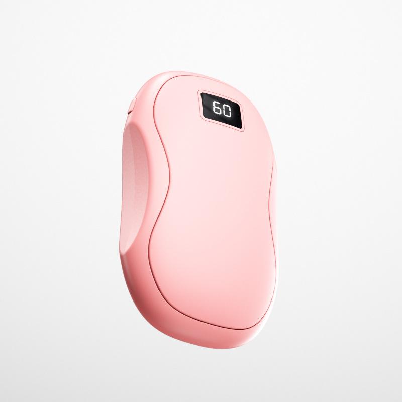 

The New Winter Hand Warmer Features A Large-Capacity Three-Speed Handheld Digital Display For Charging Power Bank 3600mah рожевий
