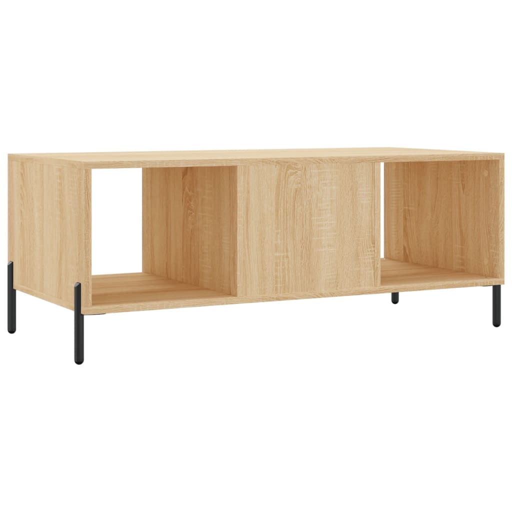 Vidaxl Coffee Table, Sonoma Oak, 102X50X40Cm, Wood-Based Material