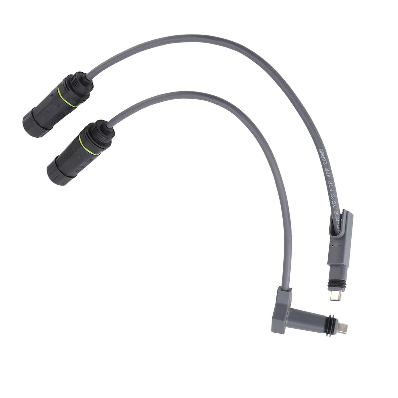 

Адаптер SPX Plug to RJ45 1200 Мбіт/с IP68 Водонепроникний адаптер роз’єму кабелю Ethernet для Starlink Dishy та маршрутизатора Satellite сірий колір