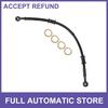 1Set 35cm 1378" Motorcycle Brake Clutch Oil Hose Clutch Throttle Pipes Black