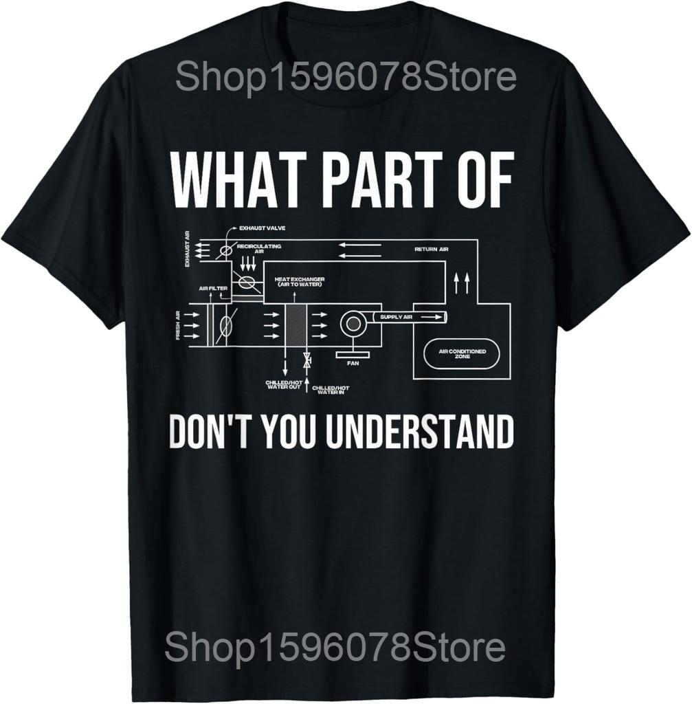 HVAC Techniker Mechaniker T-Shirts Herren Baumwolle Humor Streetwear T-Shirt Kurzarm Unisex Locker Reparatur HVAC Systeme Kleidung