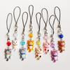 Cute Cat Pendant Phone Chain Strap Heart Charm Keychain Phone Lanyard Resin Keyring Bag Backpack Ornament Party Jewelry