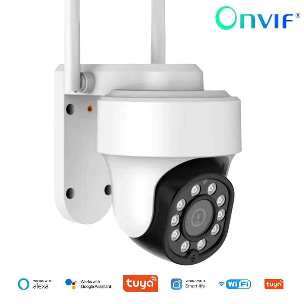 

Tuya 5G WiFi HD 6MP Відкритий бездротовий домашній охоронний захист Камера PIR Автоматичне відстеження Відеоспостереження 6X PTZ Zoom Cam Cam No SD Card