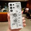 Little Flower Soft Case For Samsung Galaxy A56 A55 A54 A36 A35 A25 A15 A16 A53 5G S25 Edge S24 Ultra S23 FE Diamond Phone Cover