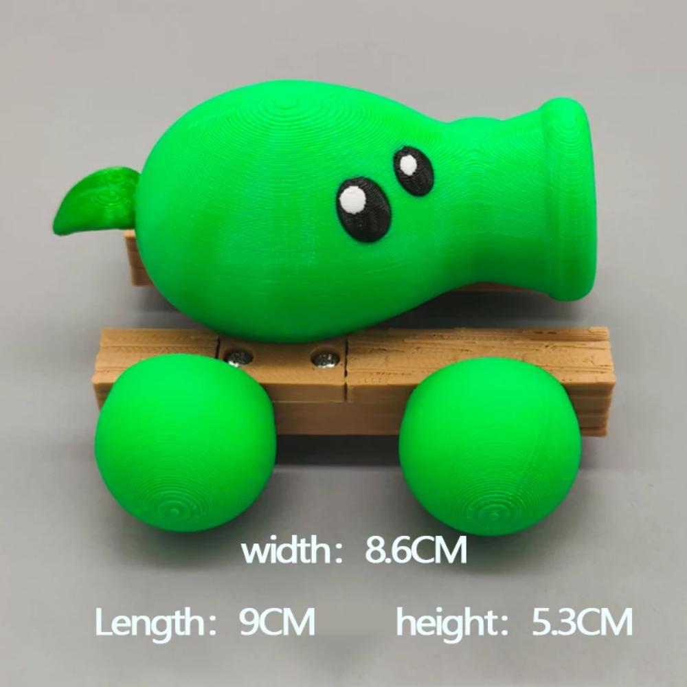 3D-gedrucktes Kinderspielzeug Zombie-Erbsen Nüsse Sonnenblumen Schützen Kakteen Pflanzen Schreibtischornamente Modelle Spielzubehör Geschenke DIY