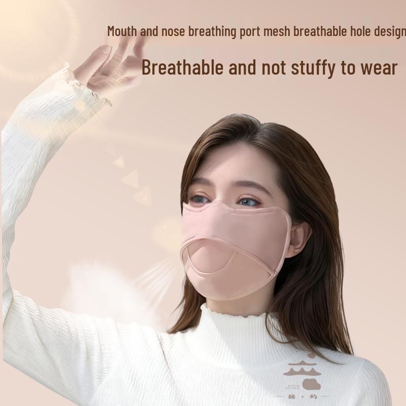 Women's 3D Thickened Warm Cycling Mask with UV Protection & Breathable Eye Corners, Ideal for Autumn/Winter.