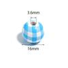 20pcs/lot Checkered Pattern Round Balls For Jewelry Making Wooden Beads Loose Spacer Beads DIY Bracelet Necklace Accessory