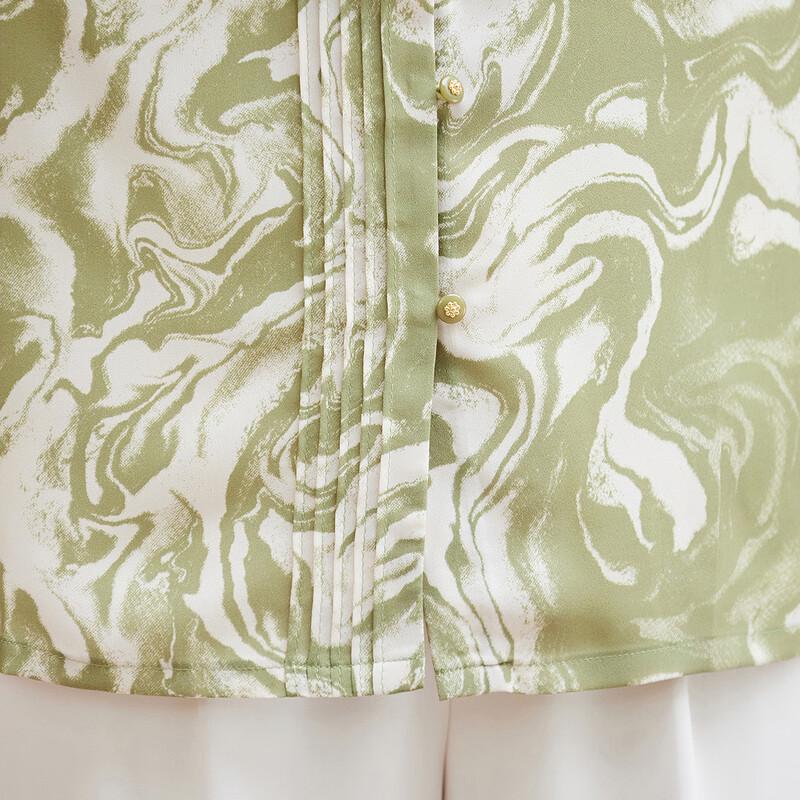 Pasite Damen Elegantes Revers Siebenärmel Lockeres Freizeit Hemd