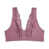 Women's Sexy French Lace Seamless Front Buckle Bra