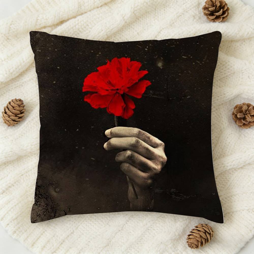 HHadestown Drama Eurydice Doublesided Printed Square Decorative Cushion Cover for Sofa Living Room Home Decor