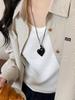 Korean Reinna Irregular Heart Pendant Necklace - Adjustable Sweet Cool Accessory